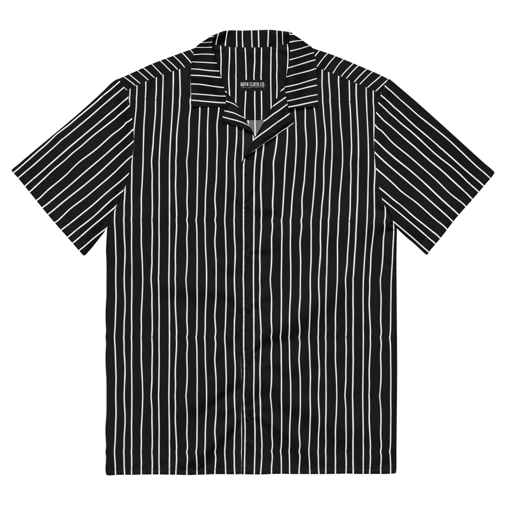 Unisex Pumpkin King Pinstripes Button-Up Shirt