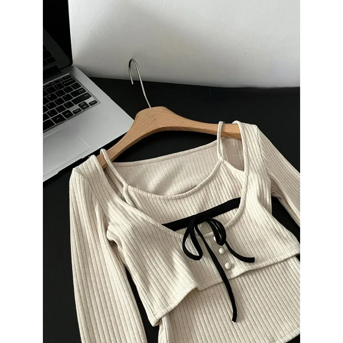 Ribbed Knit Two Piece Sweater