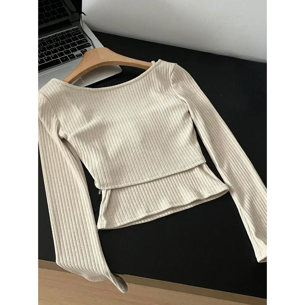 Ribbed Knit Two Piece Sweater