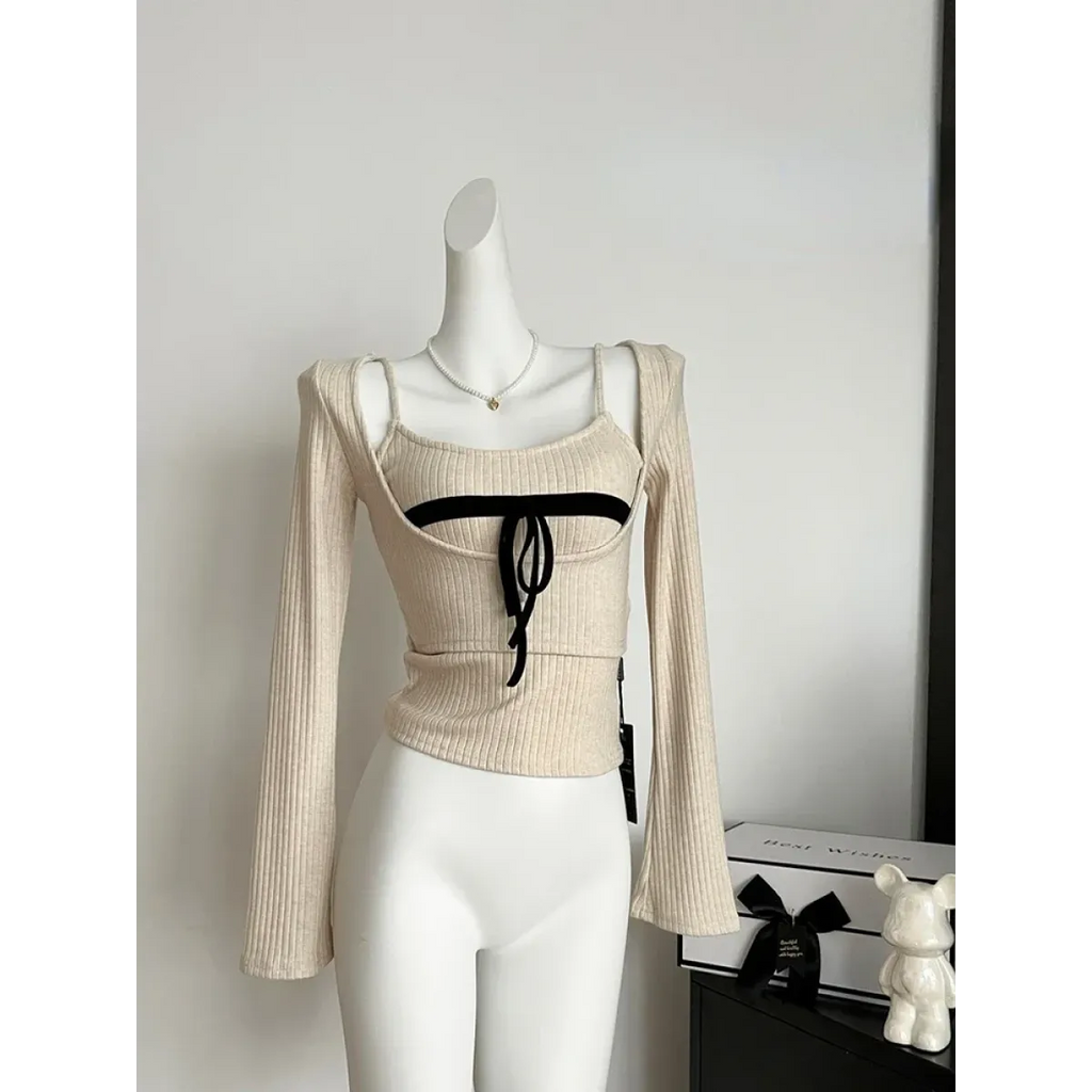 Ribbed Knit Two Piece Sweater