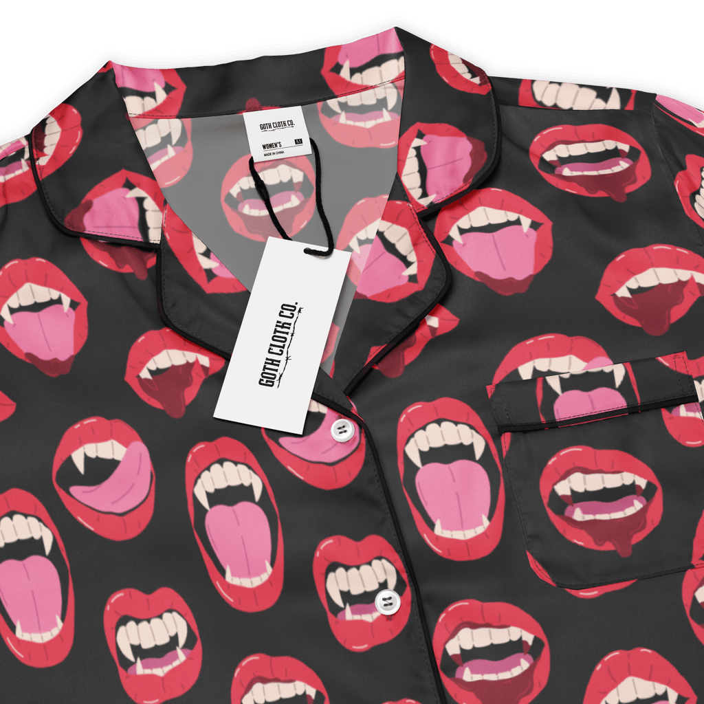 Vampire Kiss Silky Pajama Top