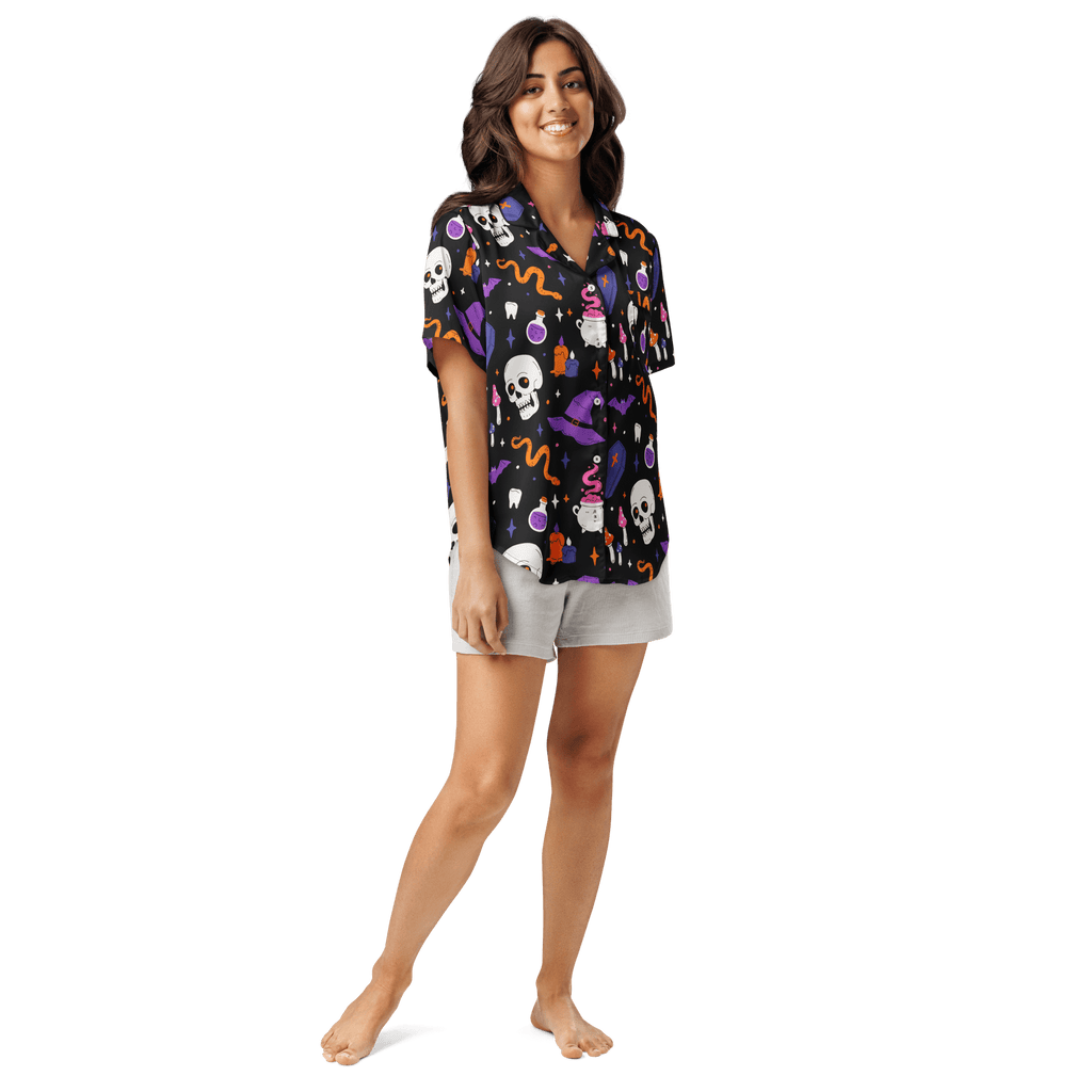 Witch's Whimsy Silky Pajama Top